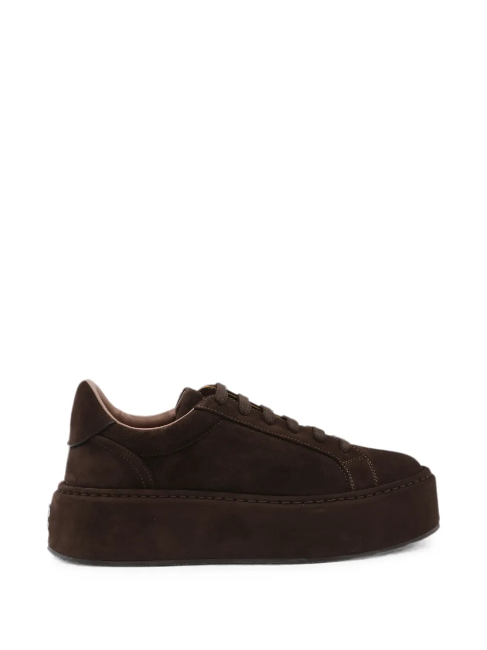 Casadei suede platform sneakers - Marrone