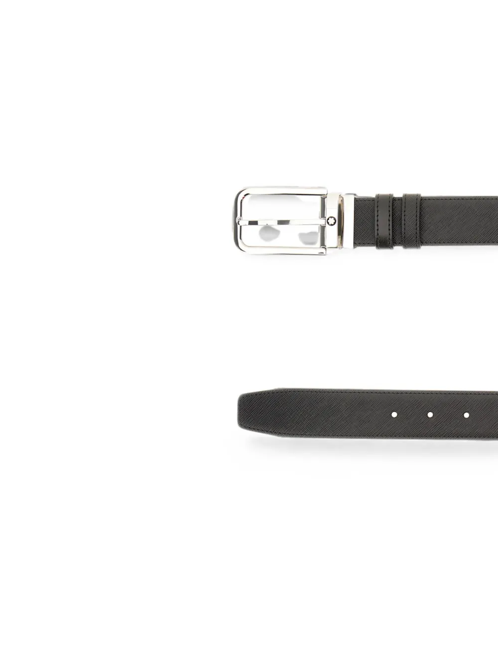 Montblanc Omkeerbare kalfsleren riem Zwart