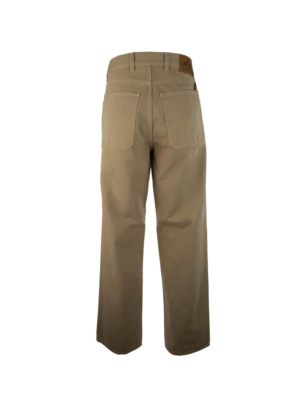 Prada Jeans met logoplakkaat Bruin