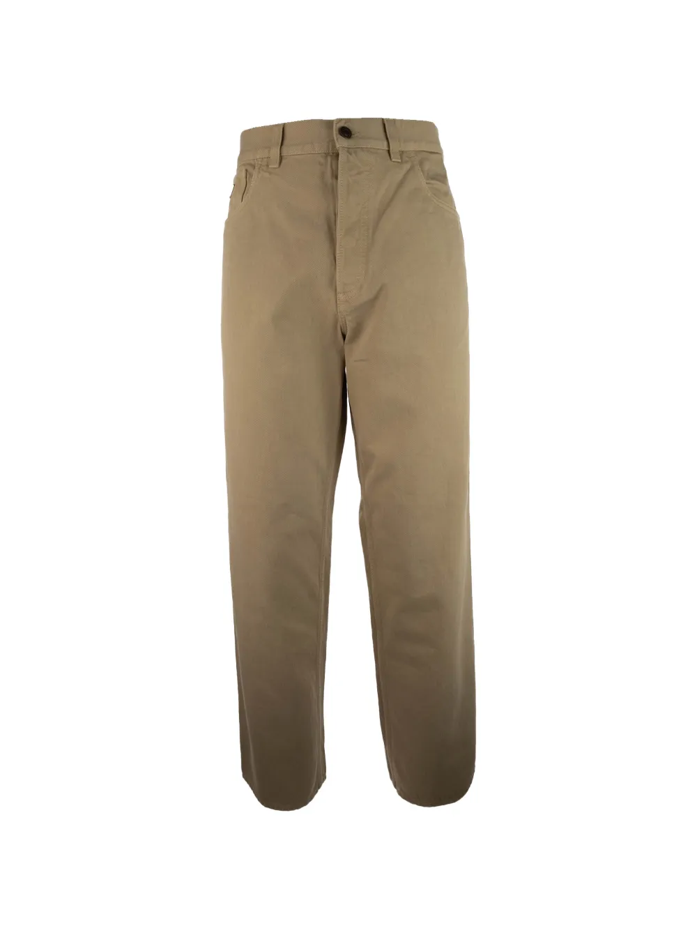 Prada Jeans mit Logo-Schild - Braun
