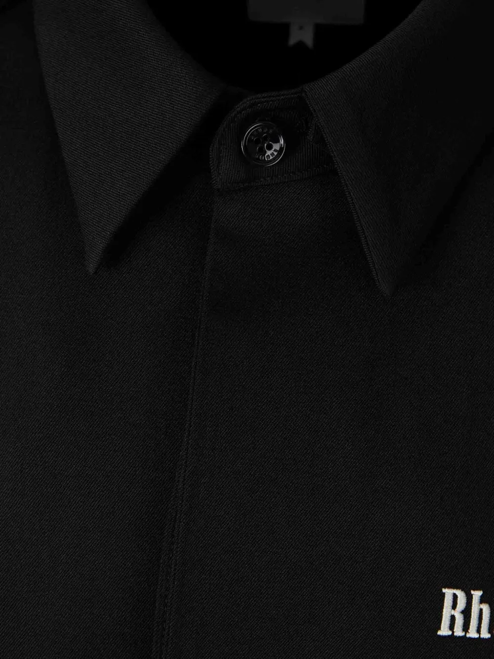 RHUDE Honkbalpet met geborduurd logo Zwart