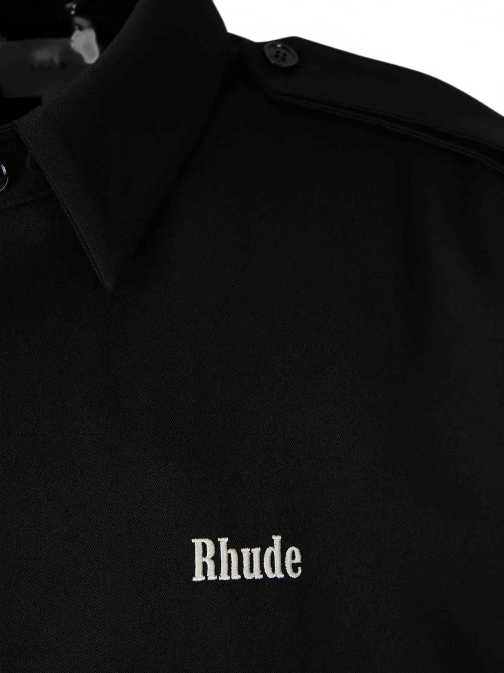 RHUDE Honkbalpet met geborduurd logo Zwart