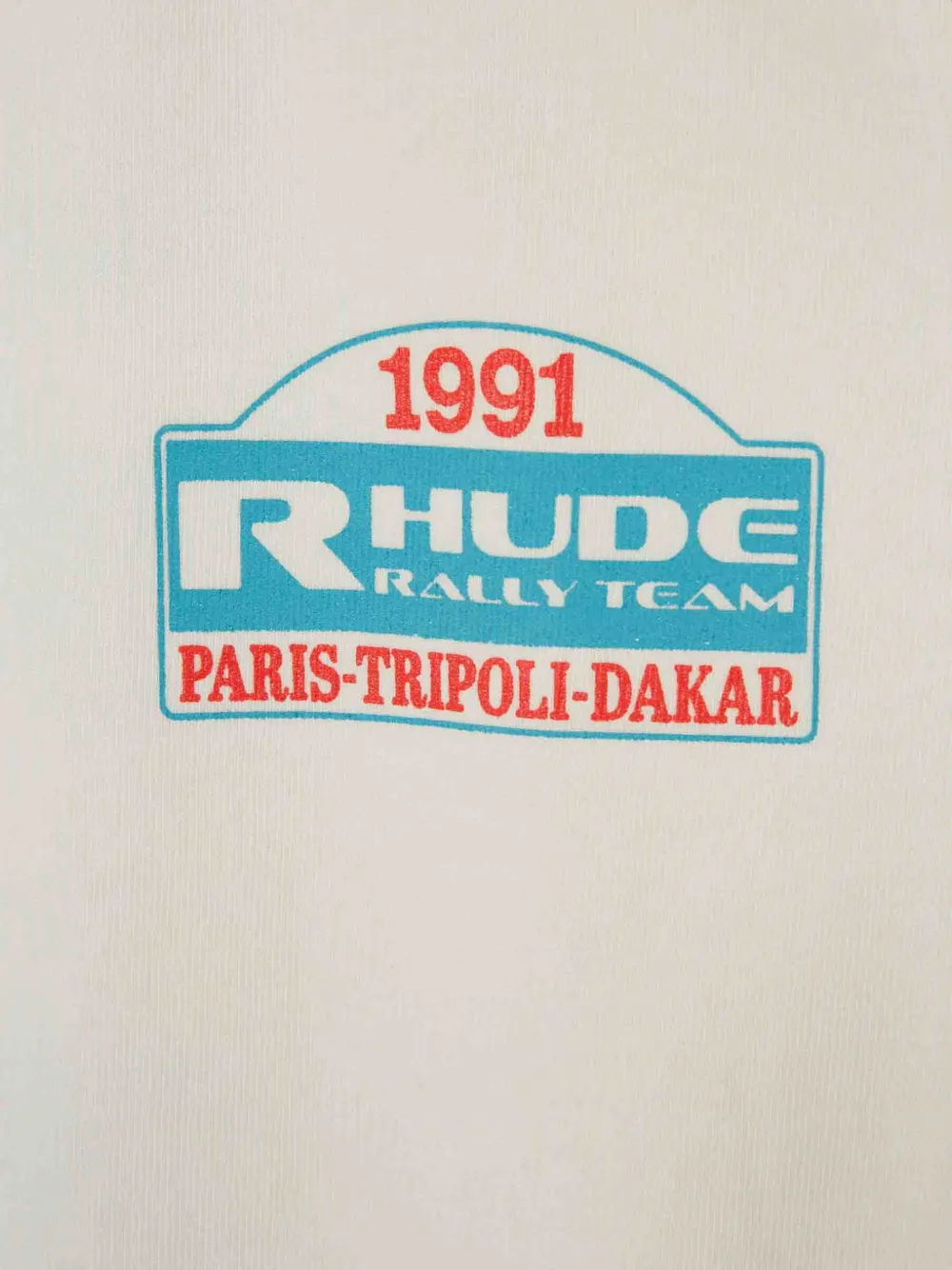 RHUDE Tripoli Rally T-shirt Beige