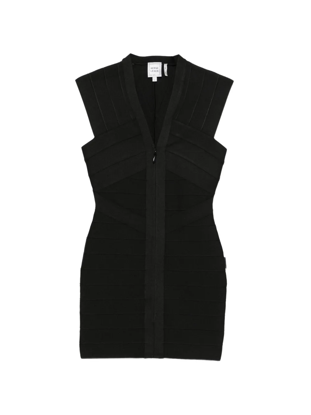 Hervé Léger Champagne mini dress