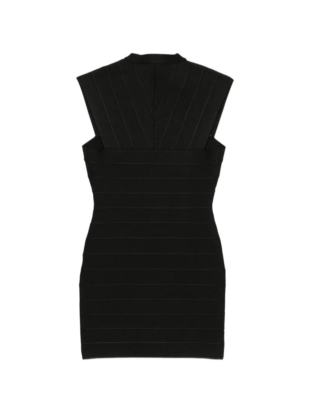 Hervé Léger Champagne mini-jurk Zwart