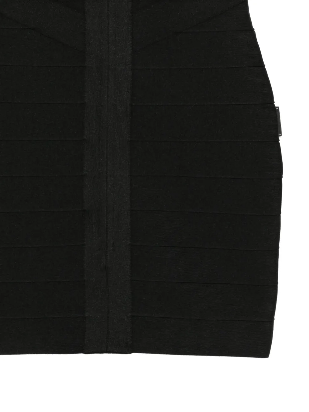 Hervé Léger Champagne mini-jurk Zwart