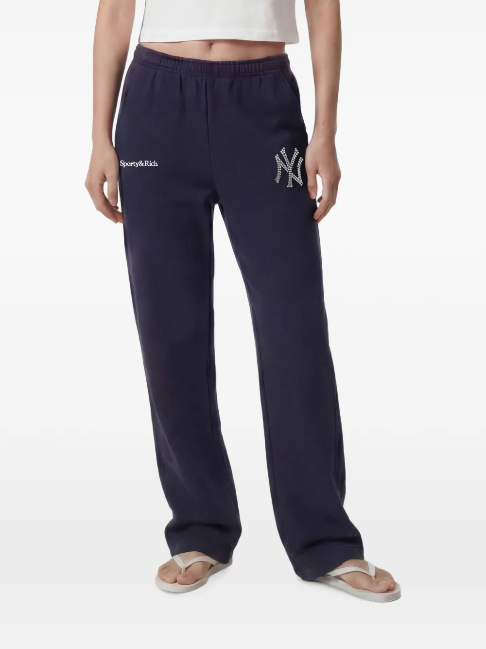Sporty & Rich x Yankees Krystal trainingsbroek Blauw