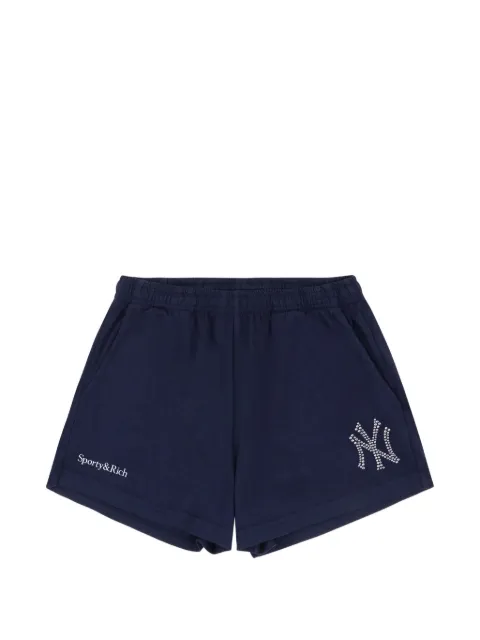 Sporty & Rich x Yankees Krystal Disco shorts