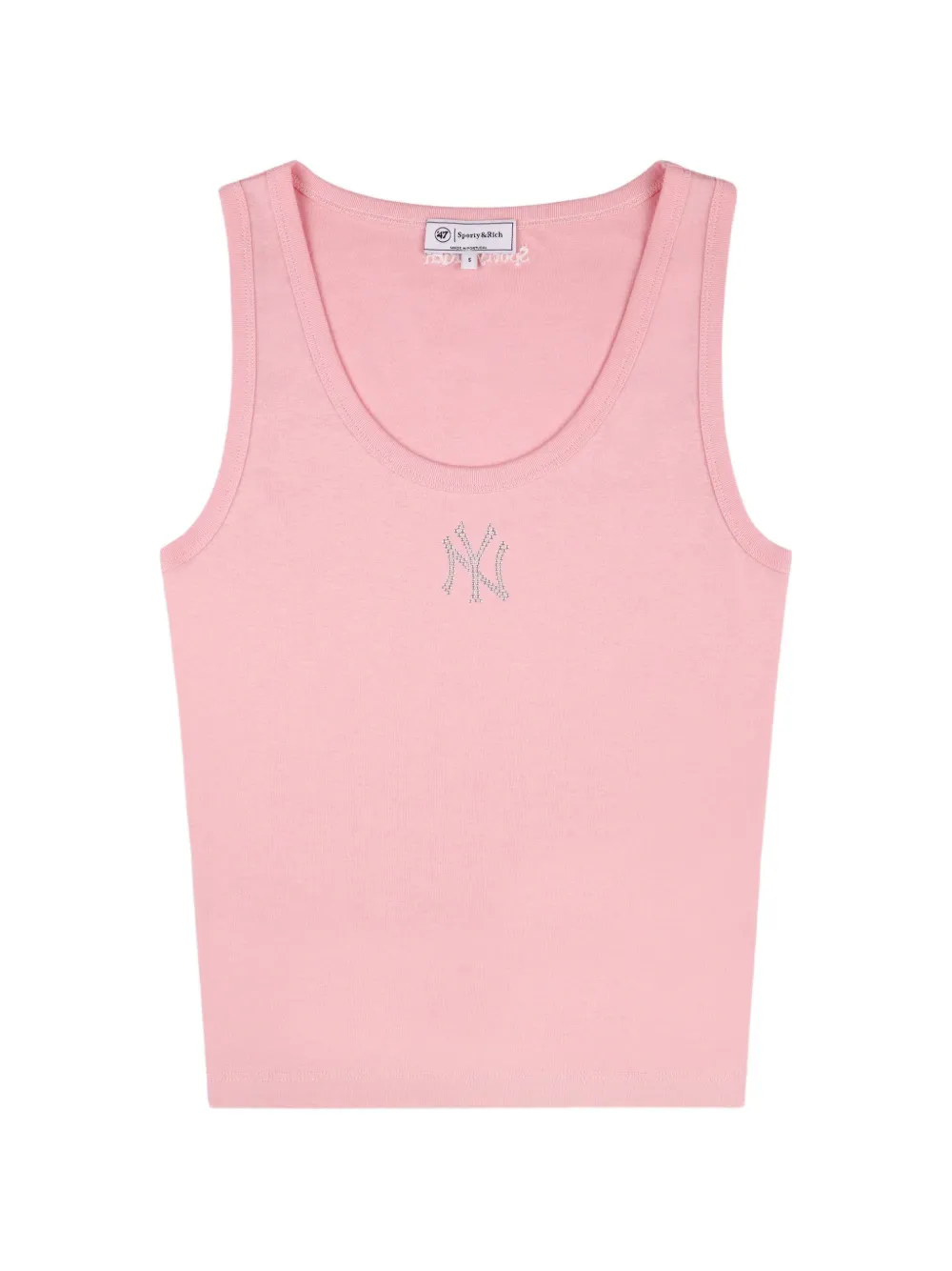 Sporty & Rich Canotta crop Yankees Krystal - Rosa