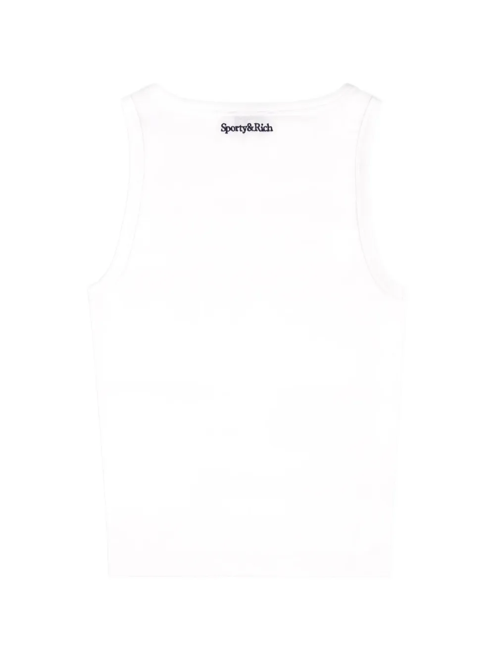 Sporty & Rich Yankees Krystal cropped tank top Wit