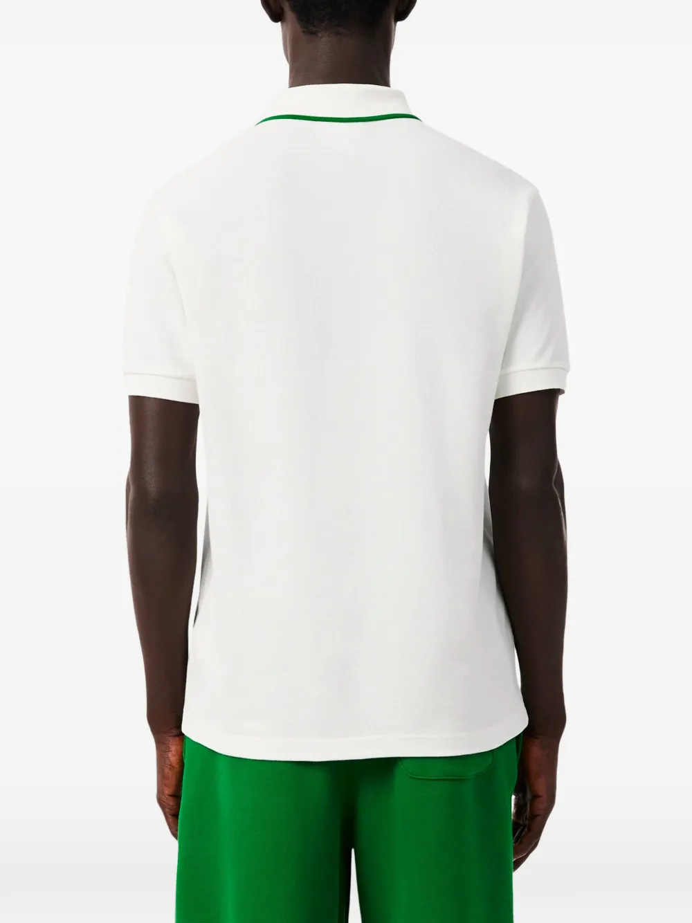 Lacoste Poloshirt met grafische print Wit