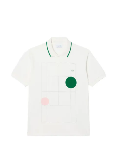Lacoste graphic-print polo shirt