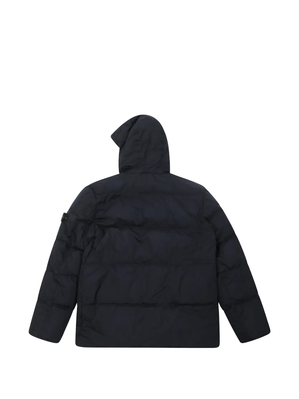 Stone Island Junior Gewatteerde jas met capuchon Blauw