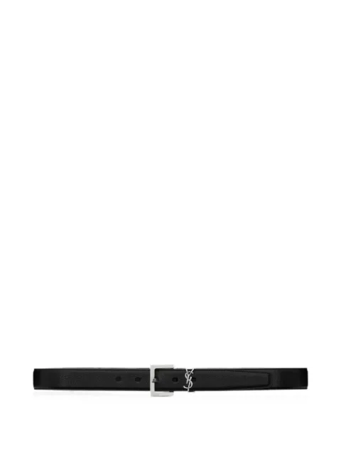 Saint Laurent Cassandre leather belt