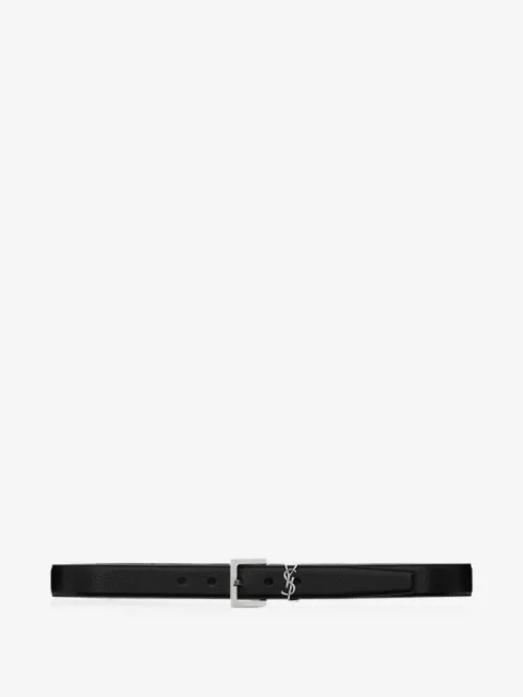 Saint Laurent Cassandre leather belt