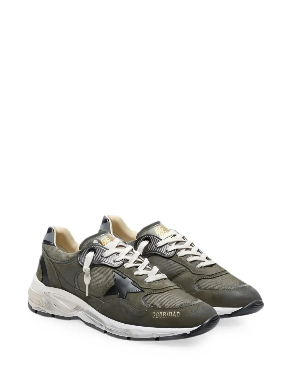 Golden Goose Dad star-patch sneakers Groen