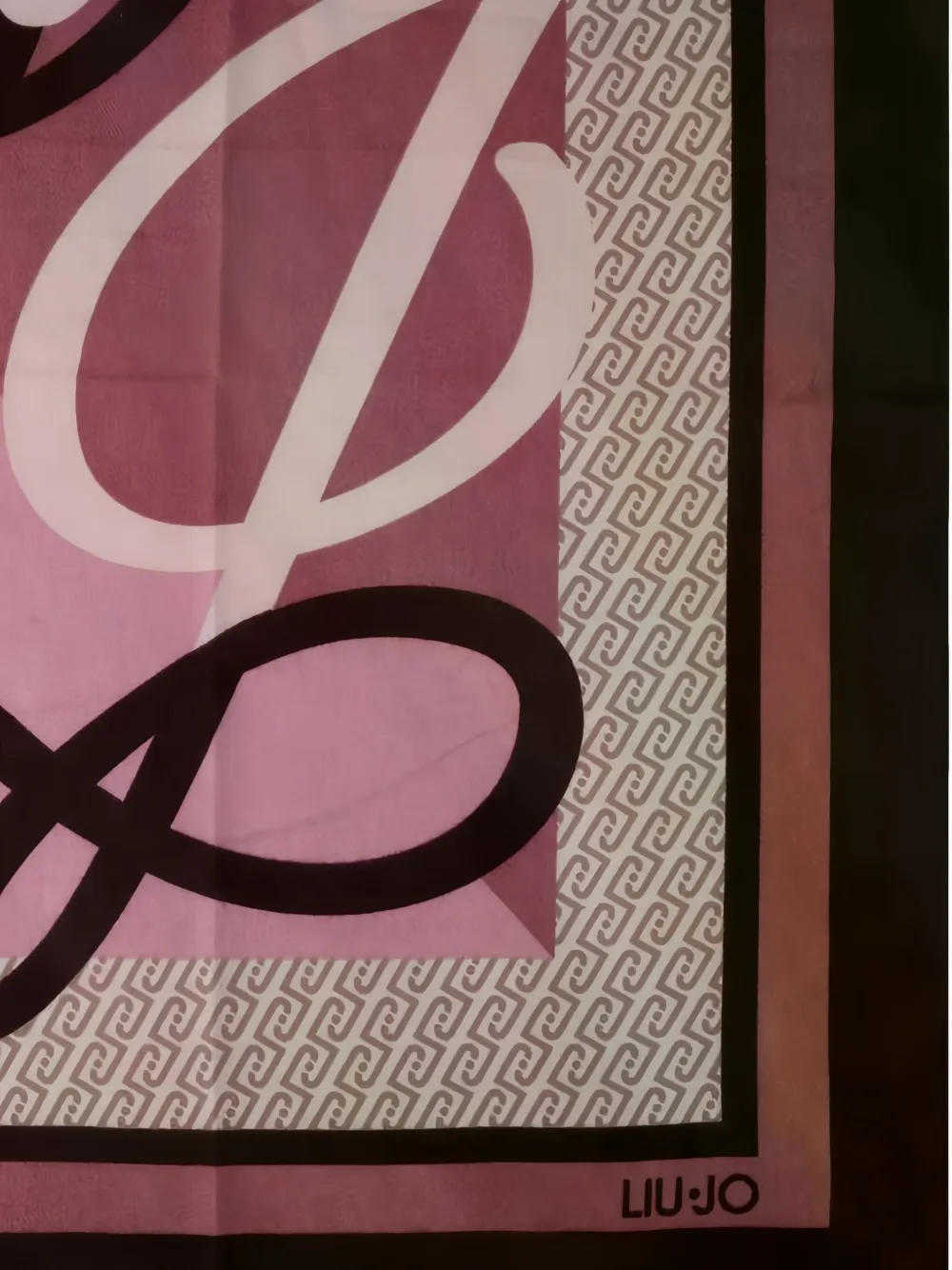 LIU JO Sjaal met logo-print en monogram Roze