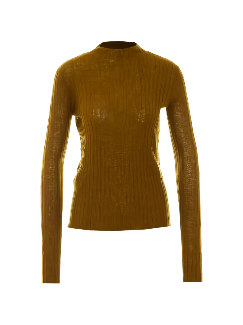 PINKO ribbed-knit long-sleeve sweater - Giallo