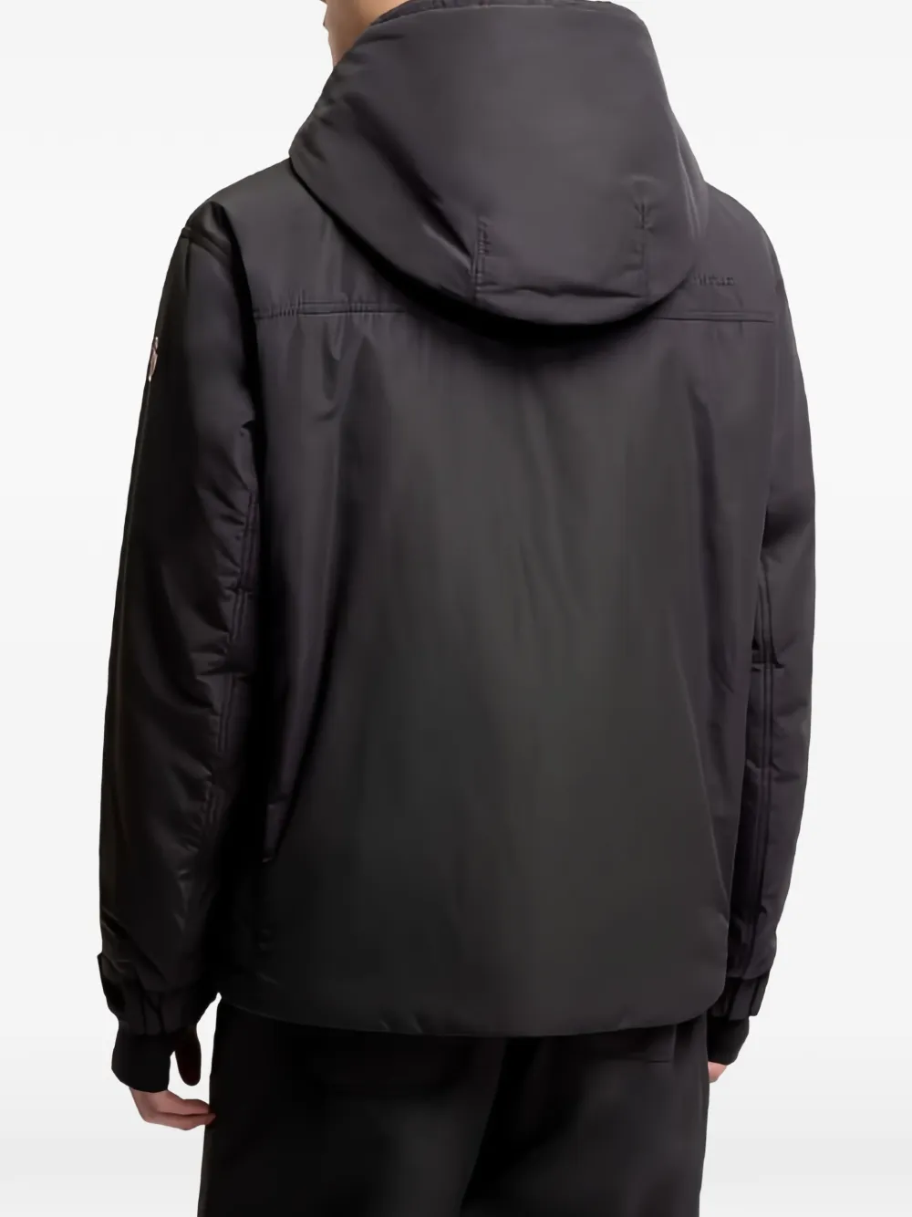 Moncler Grenoble Ober jack met capuchon en meerdere zakken Zwart