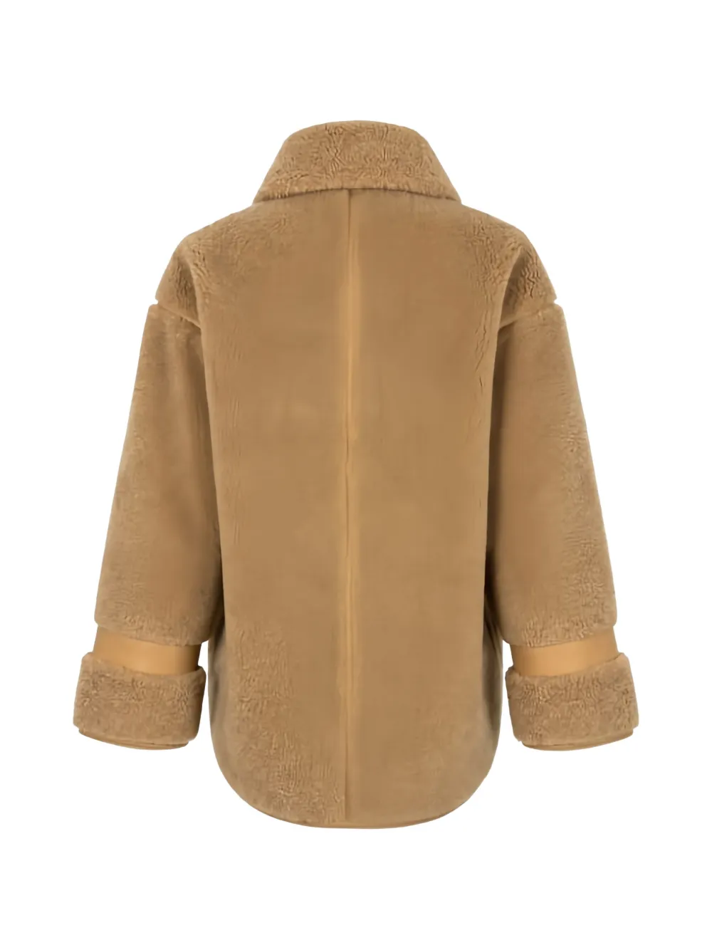 PINKO Jas met lammy effect Beige