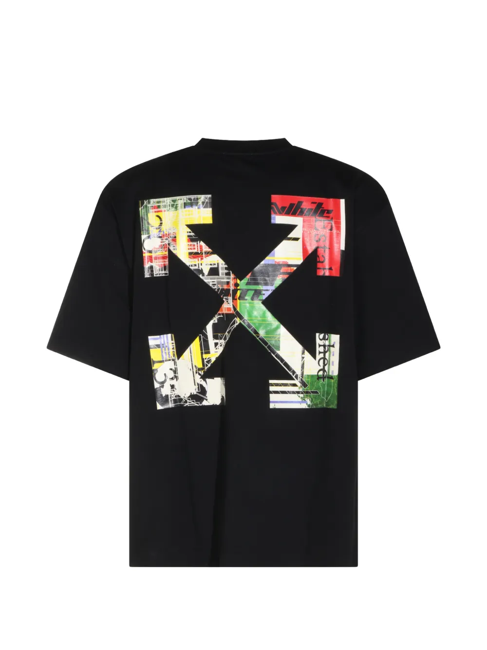 Off-White T-shirt met Arrows-print Zwart