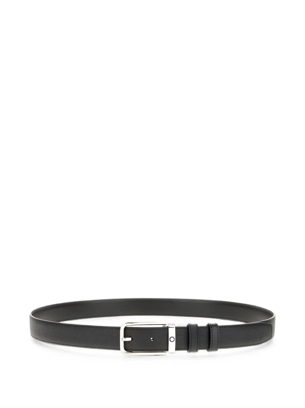 Montblanc reversible textured calf leather belt - Black