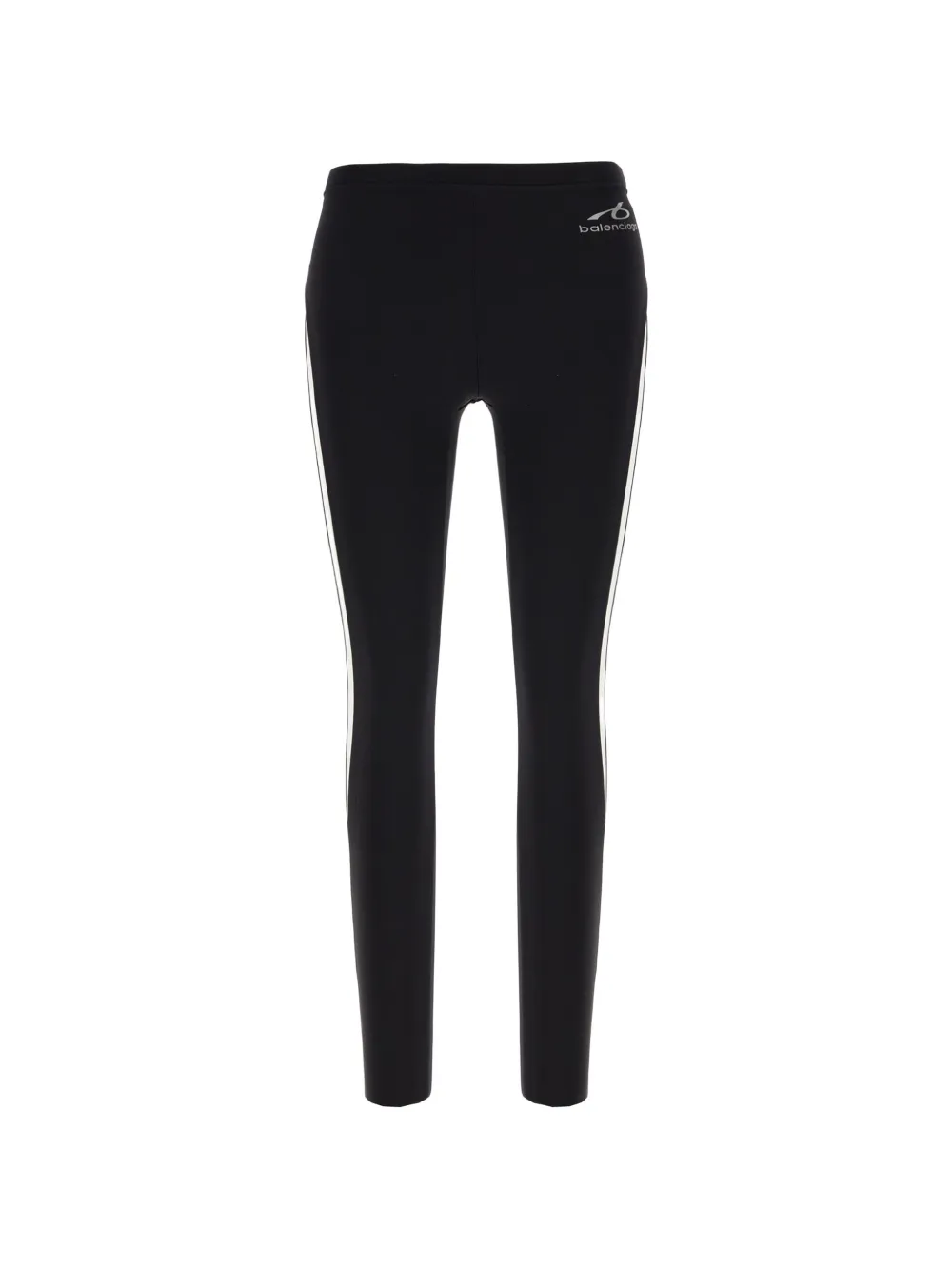 Balenciaga logo-print side-stripe leggings - Nero