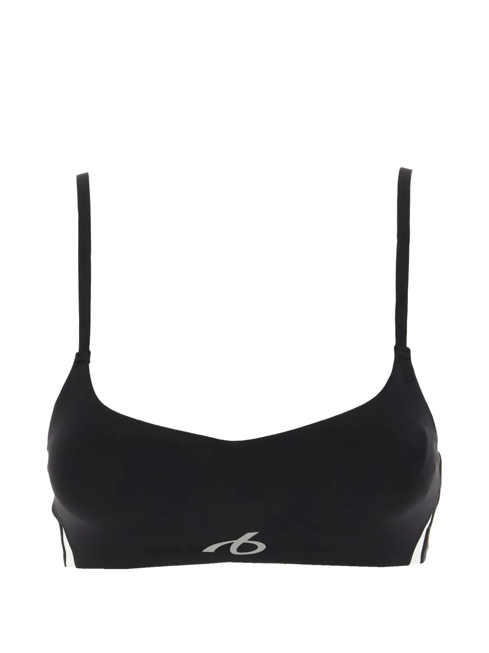 Balenciaga logo-print cropped top - Nero