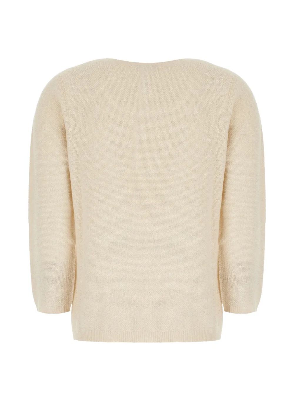 Fabiana Filippi Trui met boothals en cropped mouwen Beige