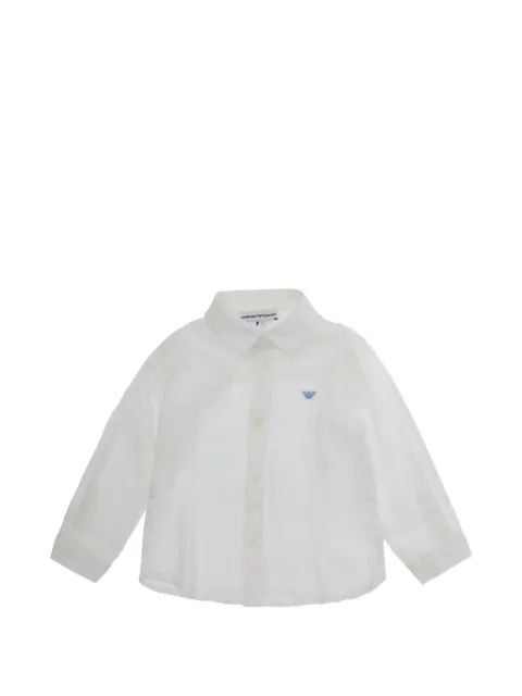 Emporio Armani Kids camisa con logo bordado