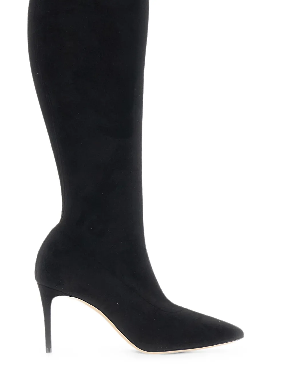 Casadei Julia pointed-toe over-the-knee boots Zwart