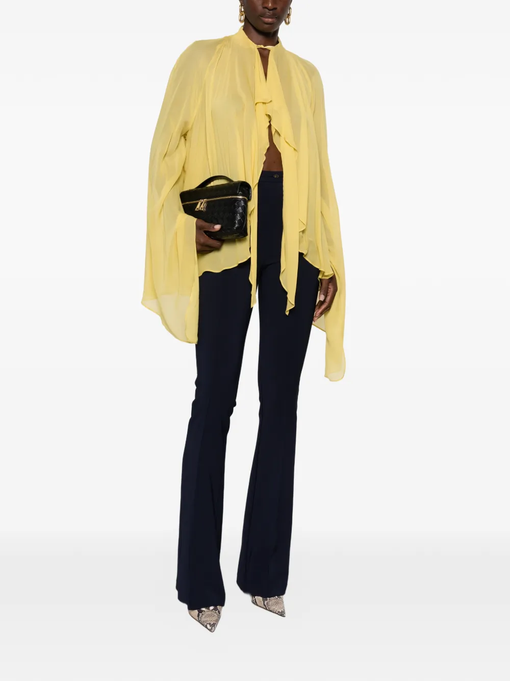 Elisabetta Franchi Flared broek Blauw