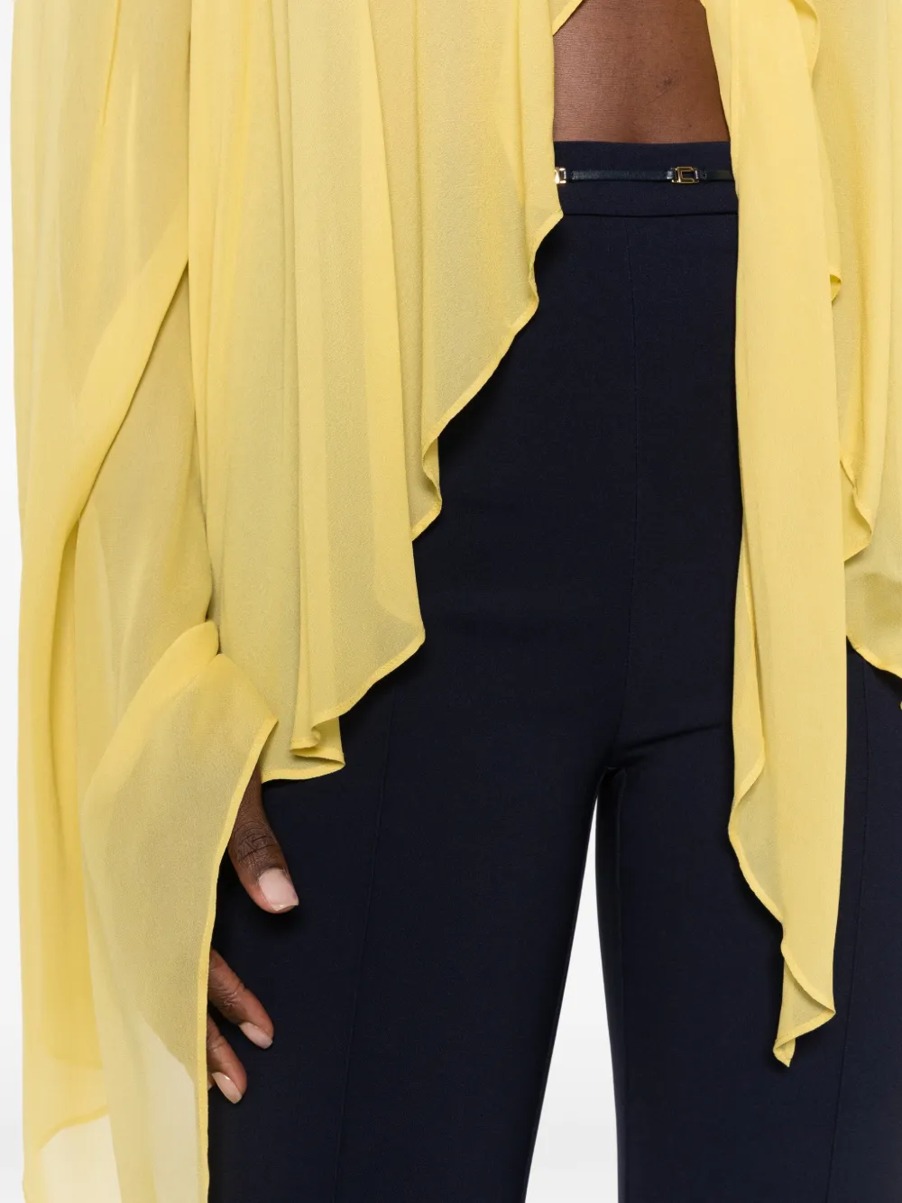 Elisabetta Franchi Flared broek Blauw