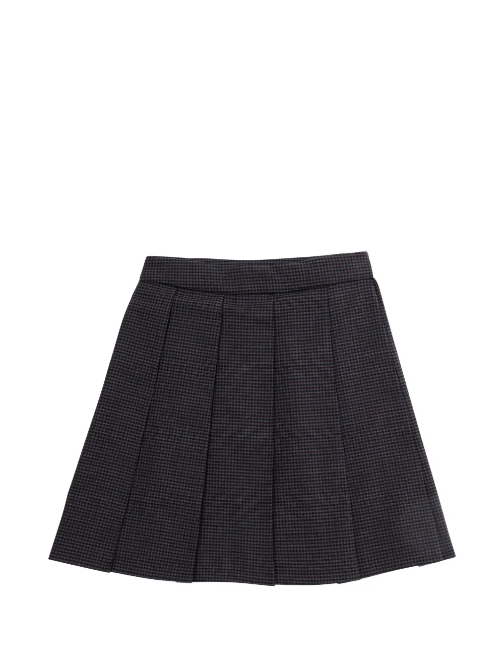Emporio Armani Kids Plooirok met pied-de-poule print Grijs