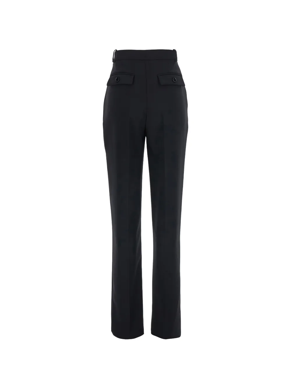 Elisabetta Franchi pleated straight-leg trousers Zwart