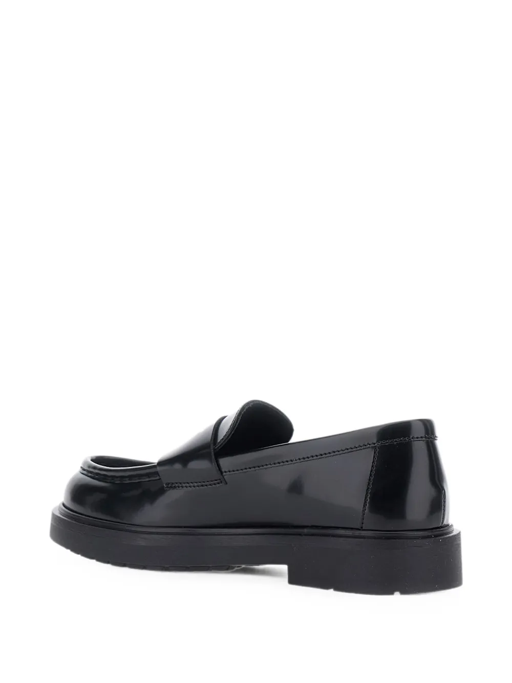 Emporio Armani Kids Loafers met logo-reliëf Zwart
