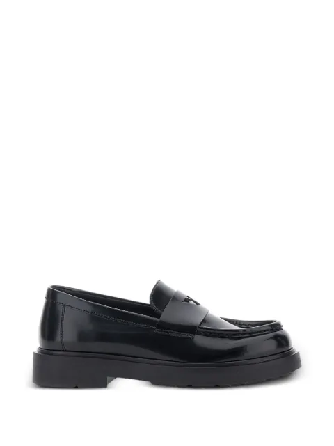 Emporio Armani Kids Mocassim com logo gravado