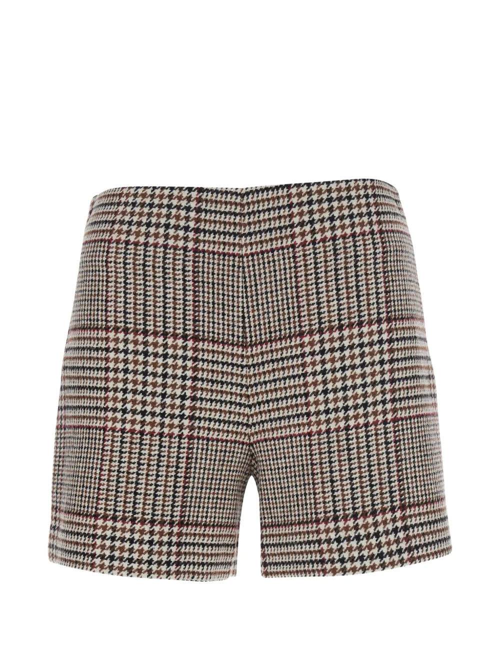 Federica Tosi check-pattern shorts - Marrone