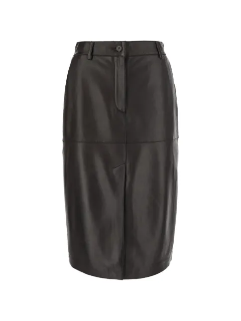 P.A.R.O.S.H. panelled leather skirt