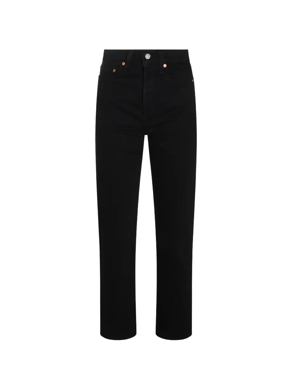 Levi's Ribcage logo-patch jeans - Nero