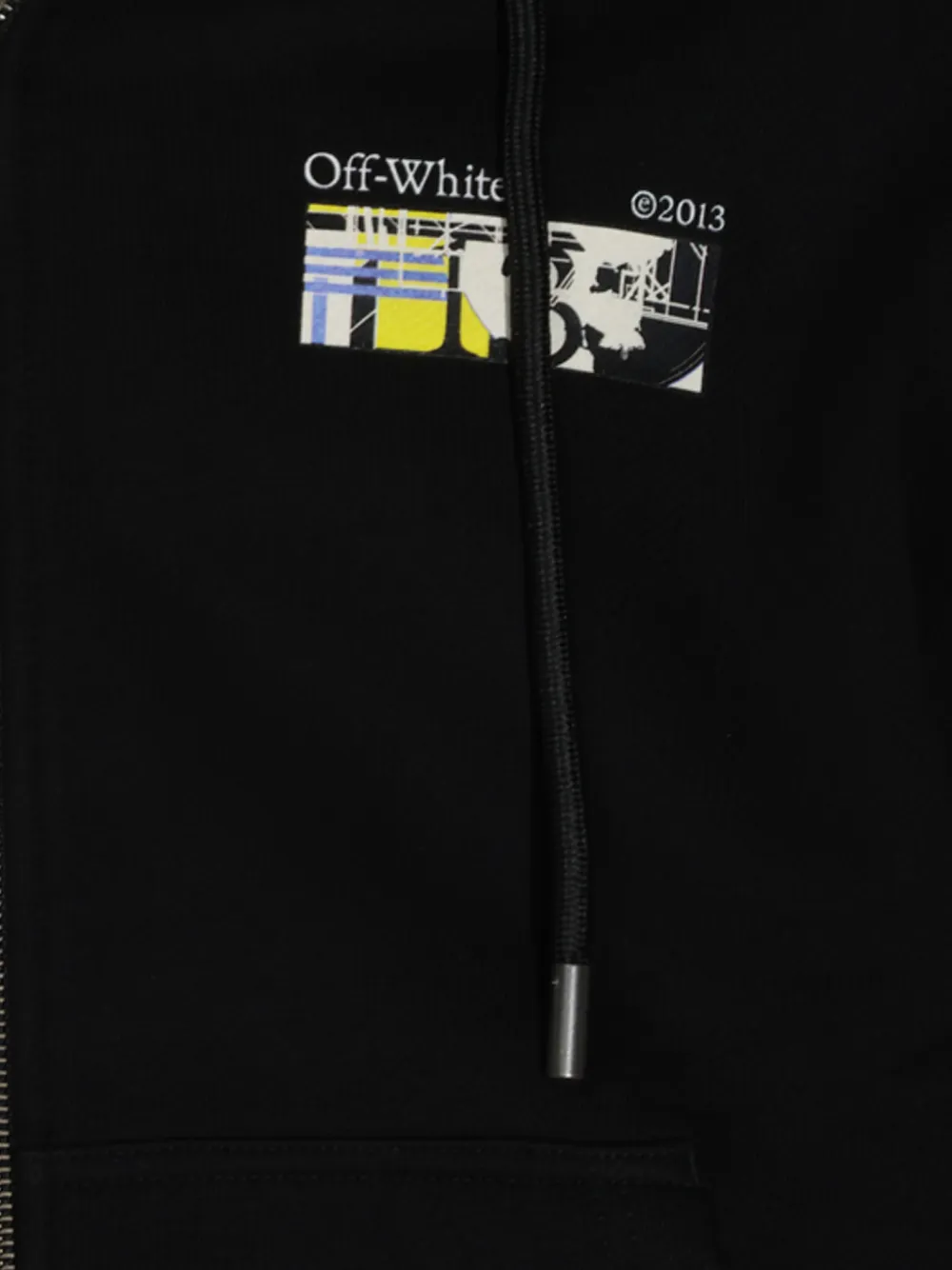 Off-White Arrows Diag-stripe hoodie Zwart