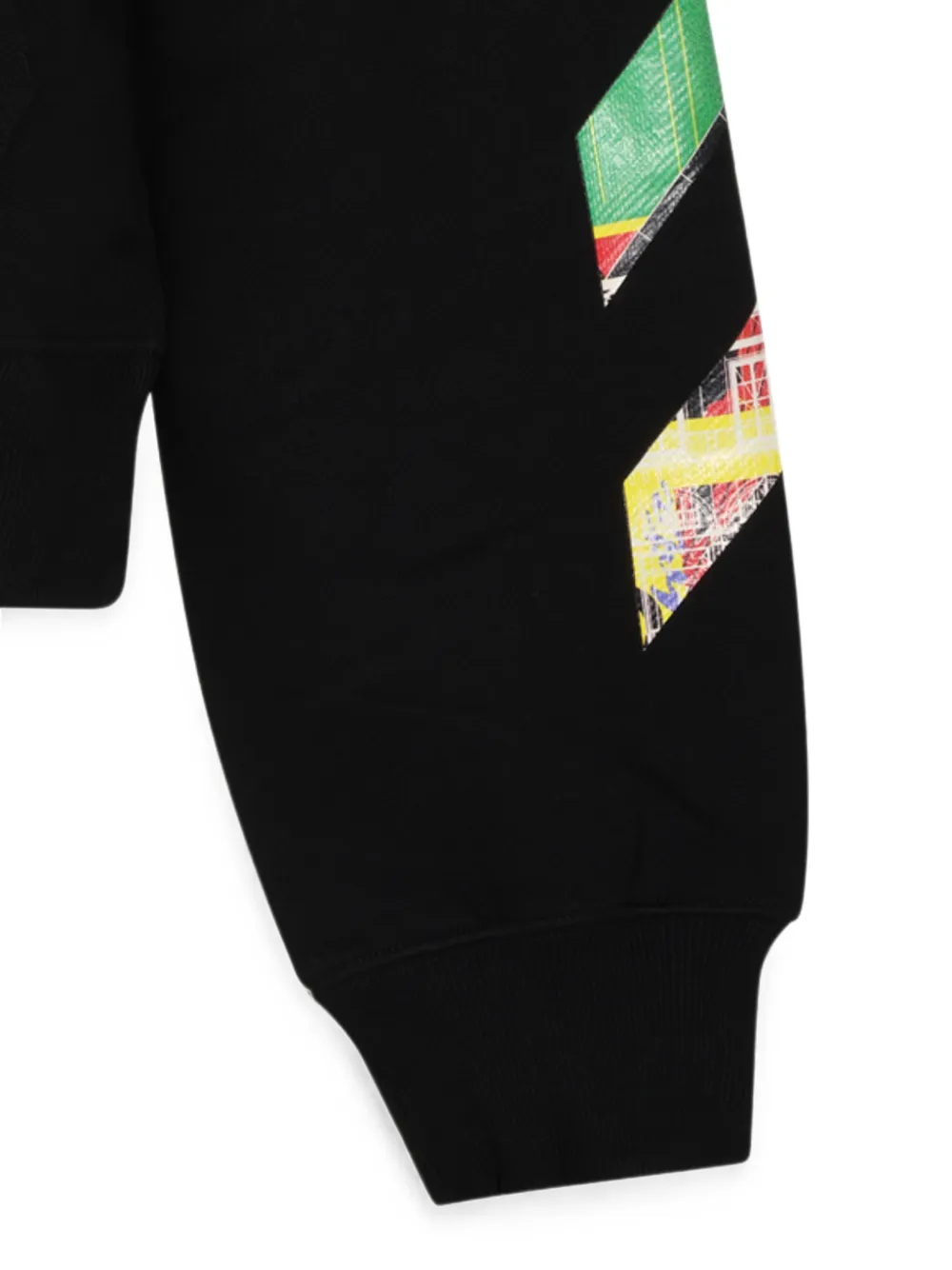 Off-White Arrows Diag-stripe hoodie Zwart