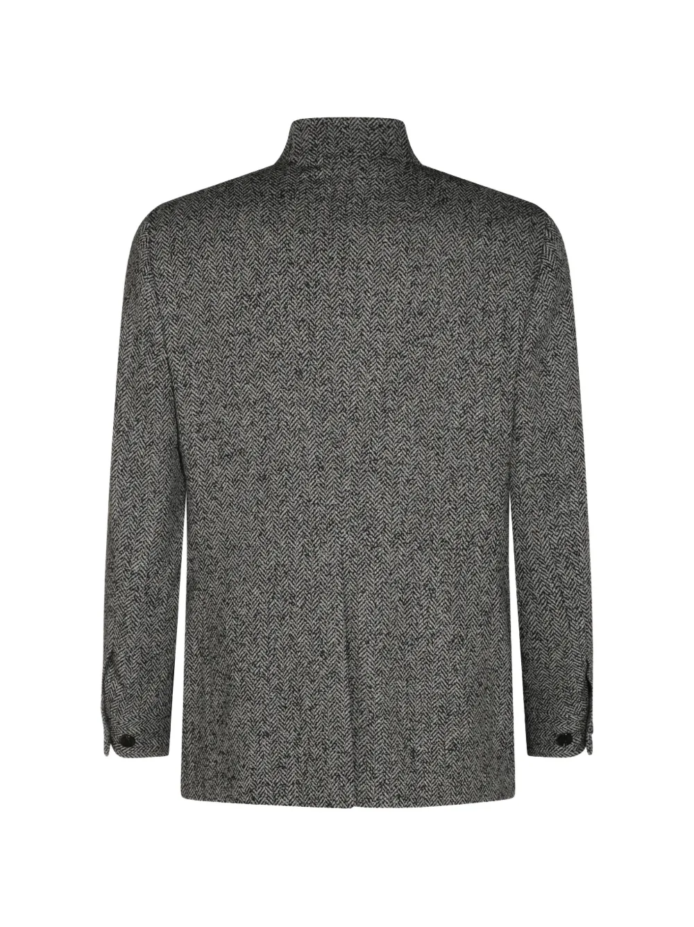 Lardini Jack van wolblend met visgraat-patroon Grijs