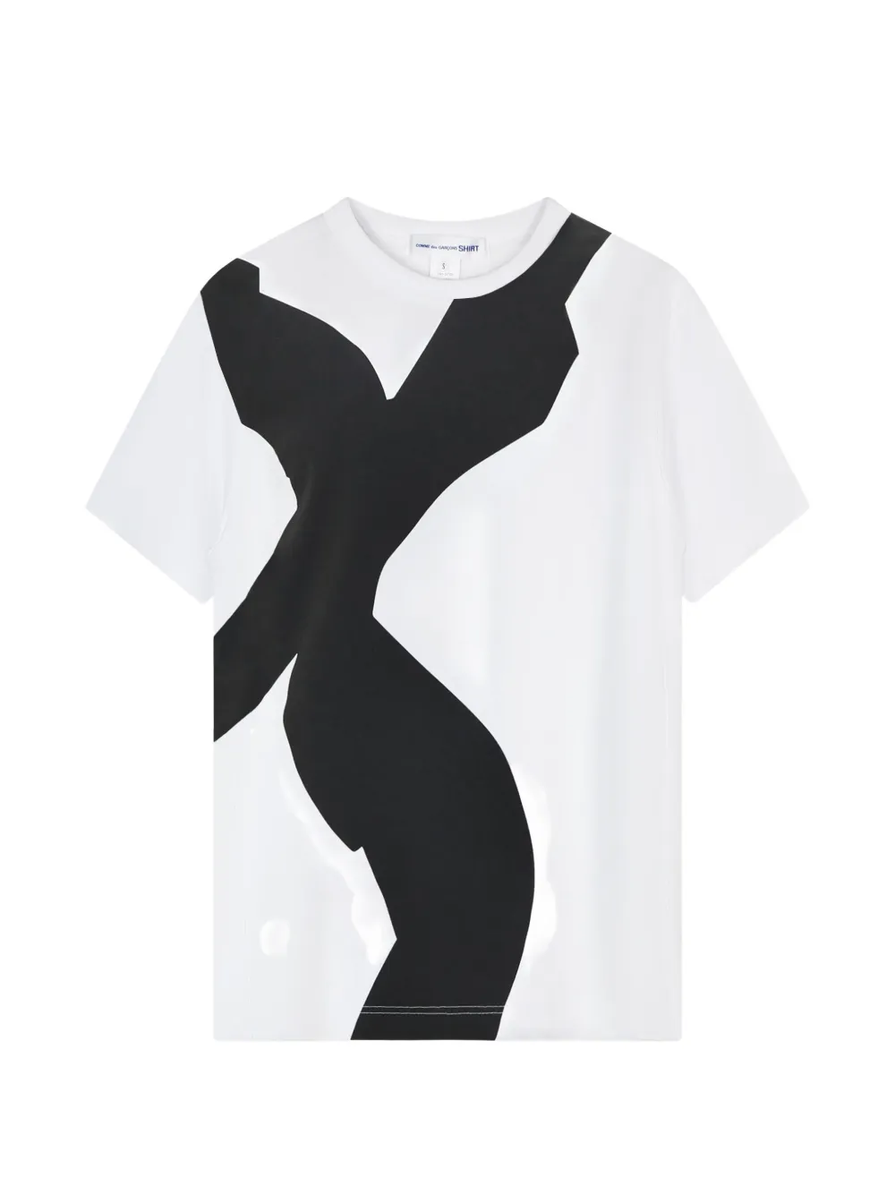 Comme Des Garçons Shirt abstract-print cotton T-shirt - Bianco