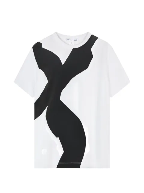 Comme Des Garçons Shirt playera con estampado abstracto