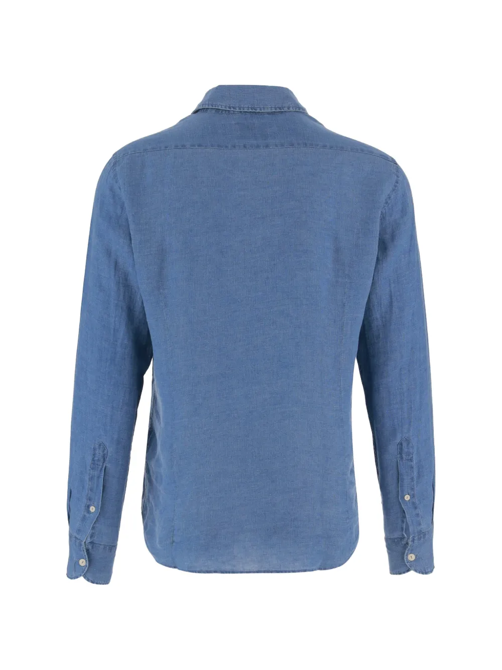 MC2 Saint Barth Pamplona seersucker katoenen overhemd Blauw