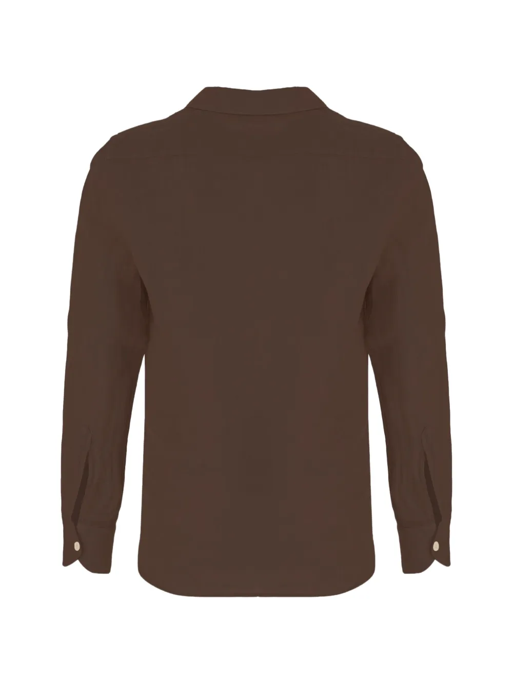 MC2 Saint Barth Pamplona button-up curved-hem shirt Bruin