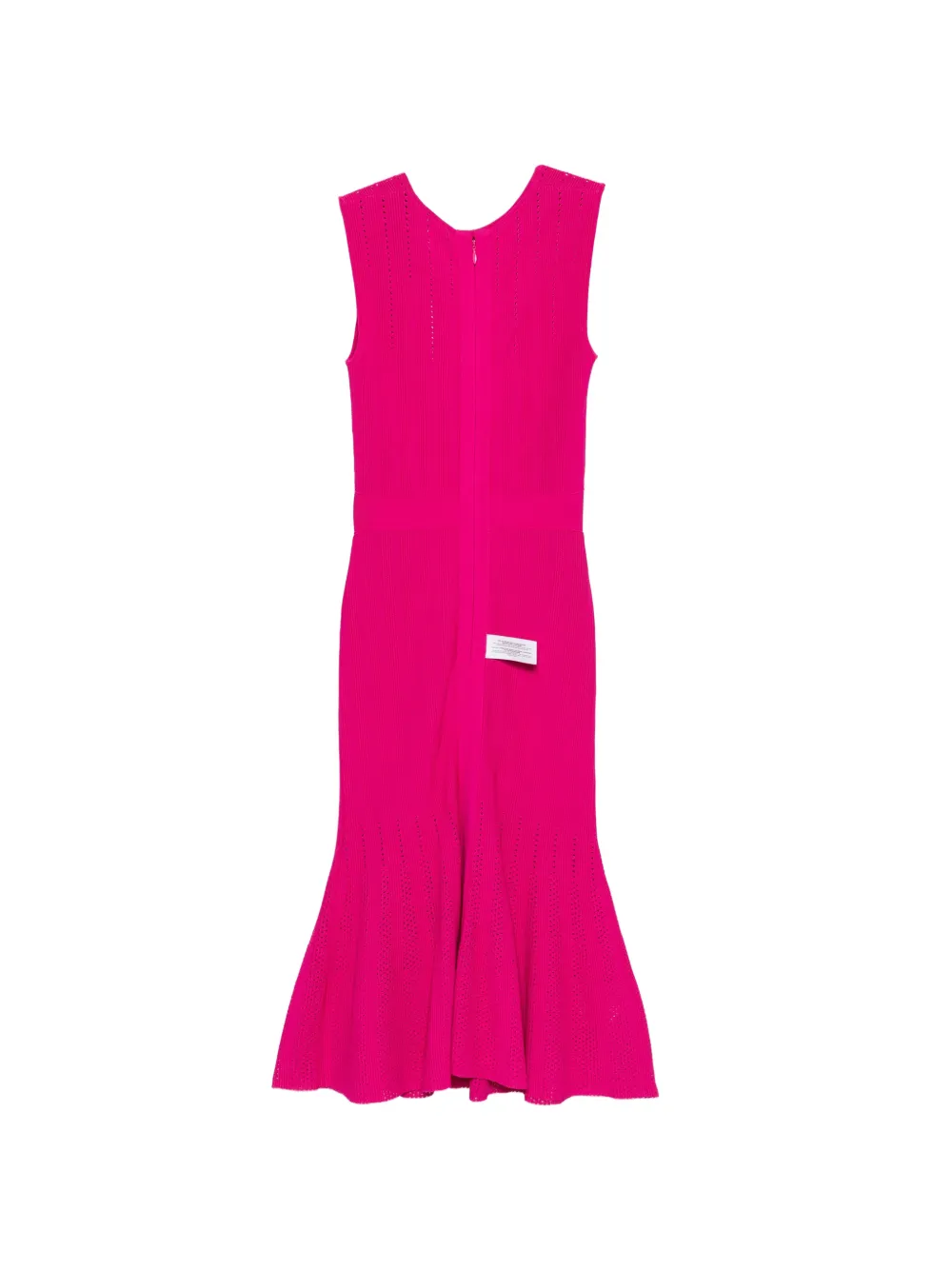Hervé Léger Alice pointelle gebreide midi-jurk Roze