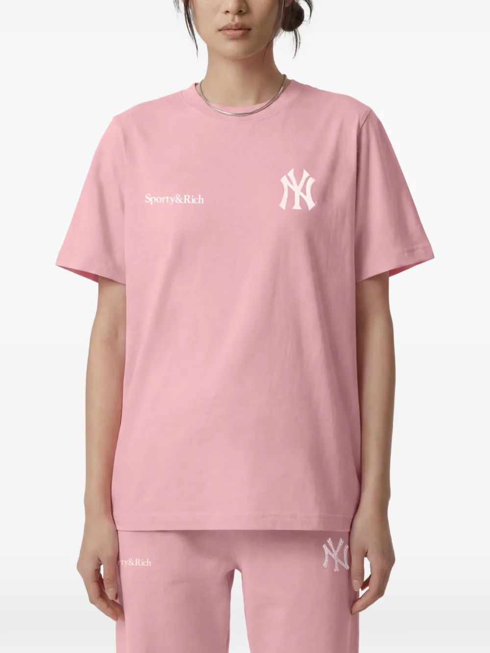 Sporty & Rich T-shirt Roze