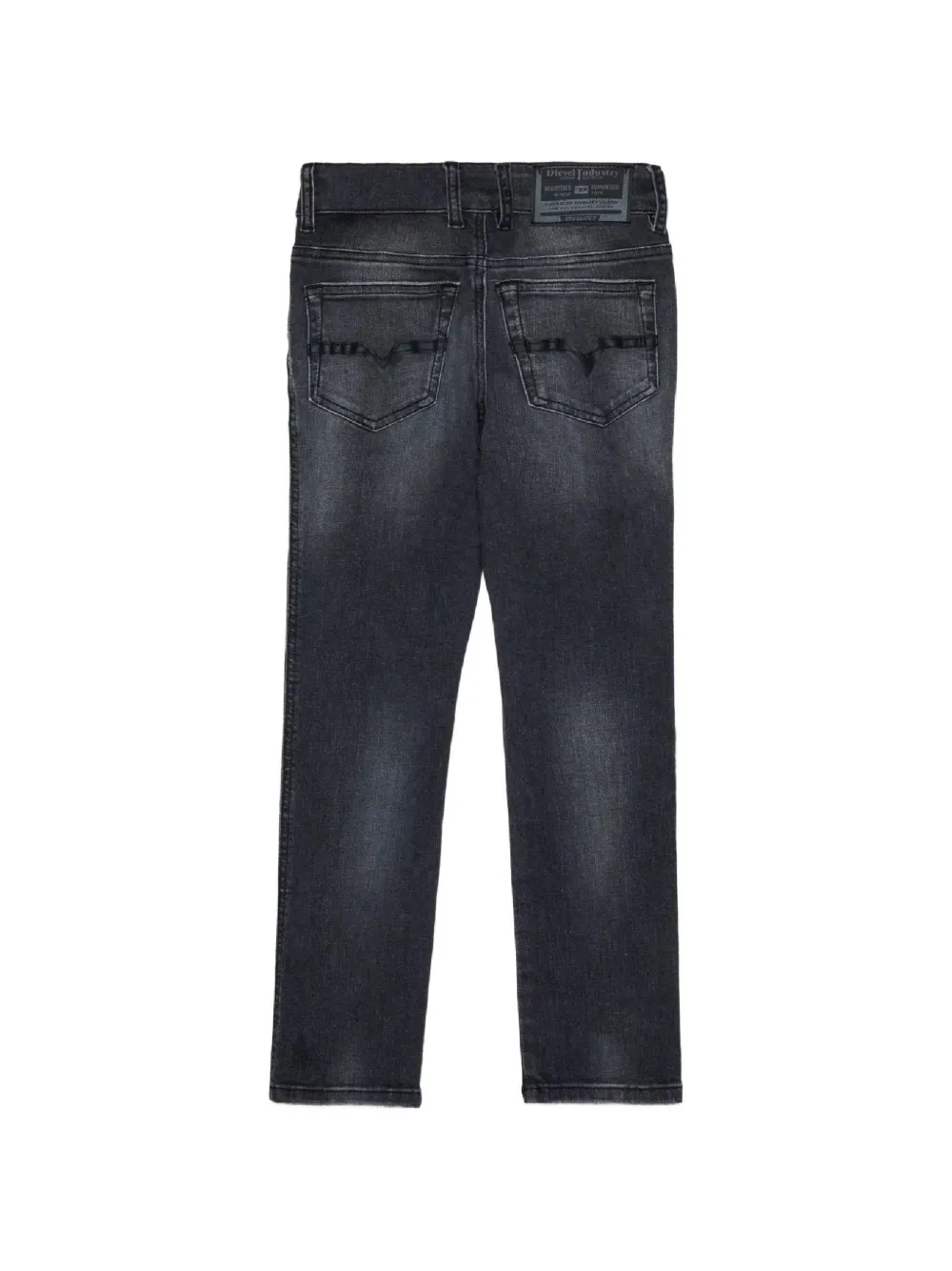 Diesel Kids D-Veel jeans met vervaagd effect Zwart